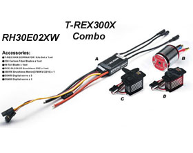 T-REX300X Combo 標準付属品。